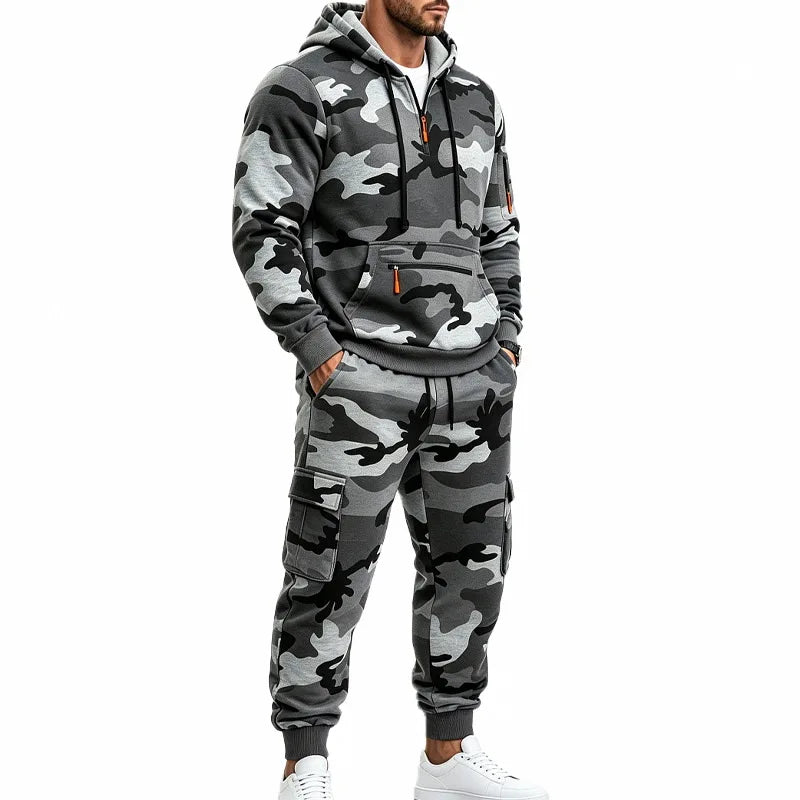 Set Waldhain™ in Camouflage mit Kapuzenpullover und Cargohose
