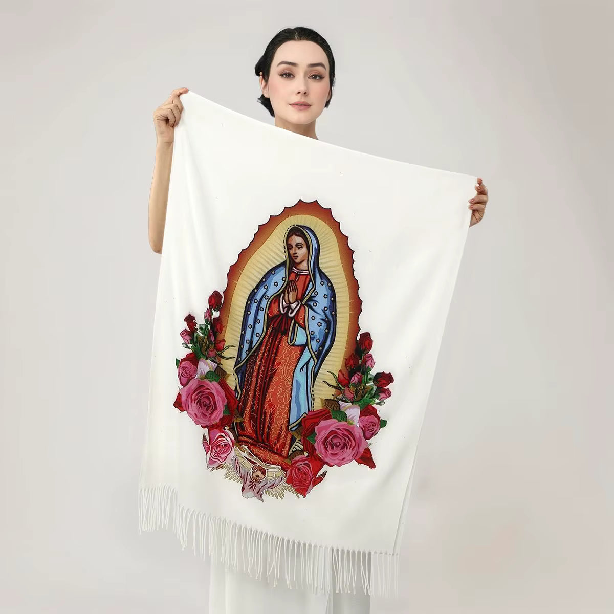 Guadalupe™ Kaschmirschal mit Handwerklicher Verarbeitung und Feinen Fransen