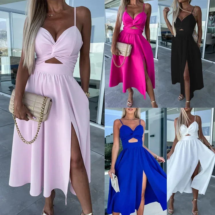 Fiora™ Kleid mit Feinem Cut-Out und Elegantem Schlitz