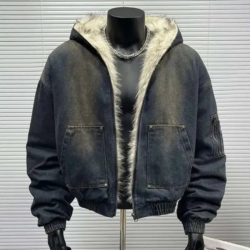 Seattle™ Denim Bomberjacke mit Flauschfutter