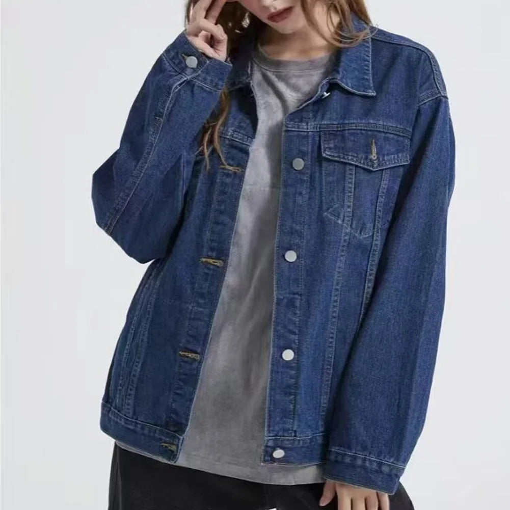 Oversize-Jeansjacke Carlina™ mit Markanten Nähten