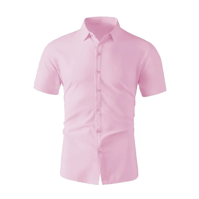 Henrik™ Slim-Fit Hemd mit klassischem Kragen und kurzen Ärmeln