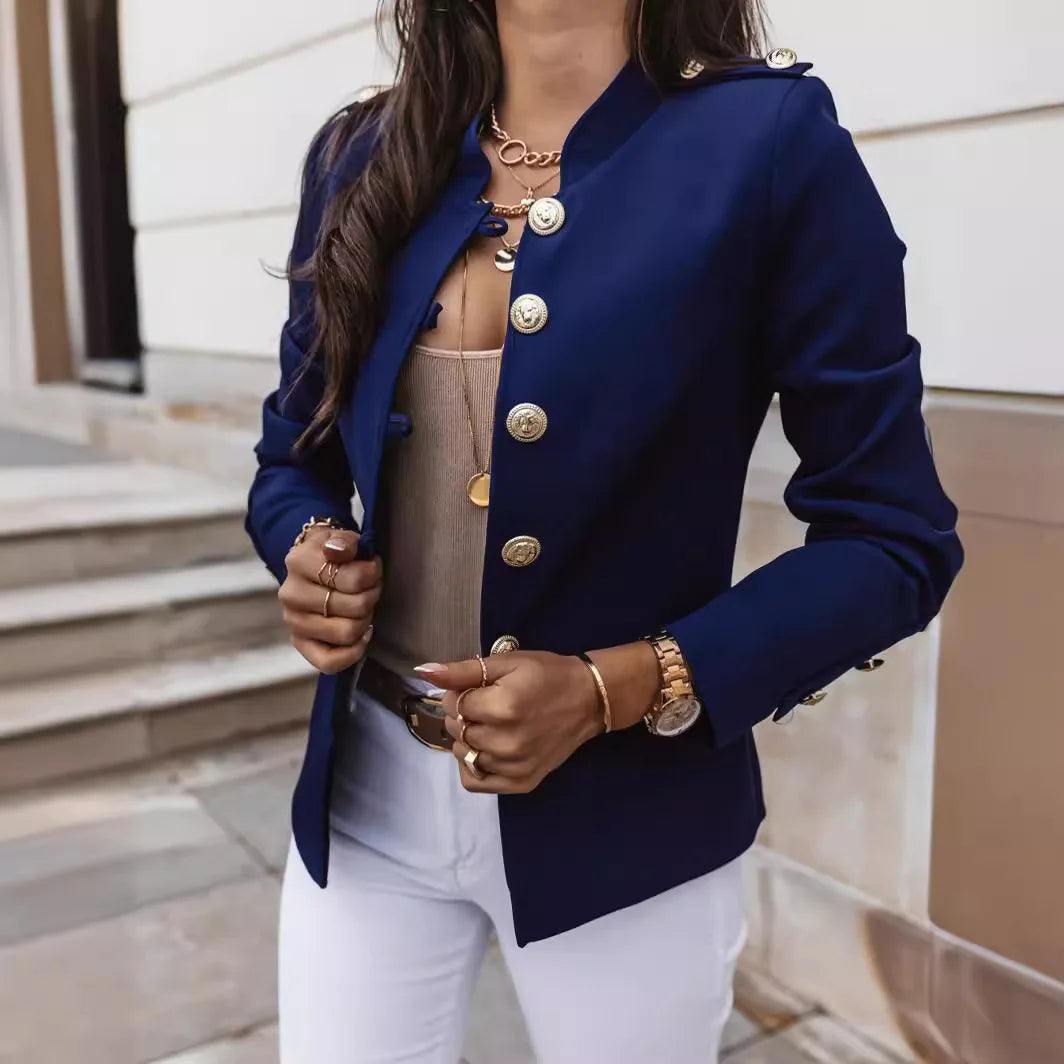 Jacke Pavia™ mit strukturiertem Kragen, Knopfverschluss und Schulterdetails
