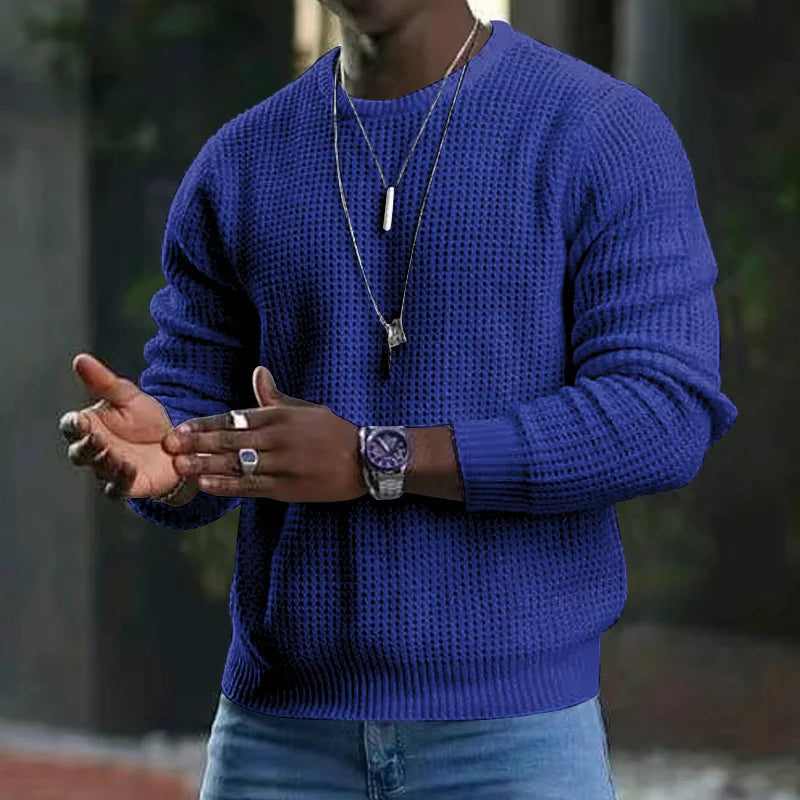 Bastian™ Pullover mit Strukturiertem Reliefstrick und Geradem, Markantem Fall