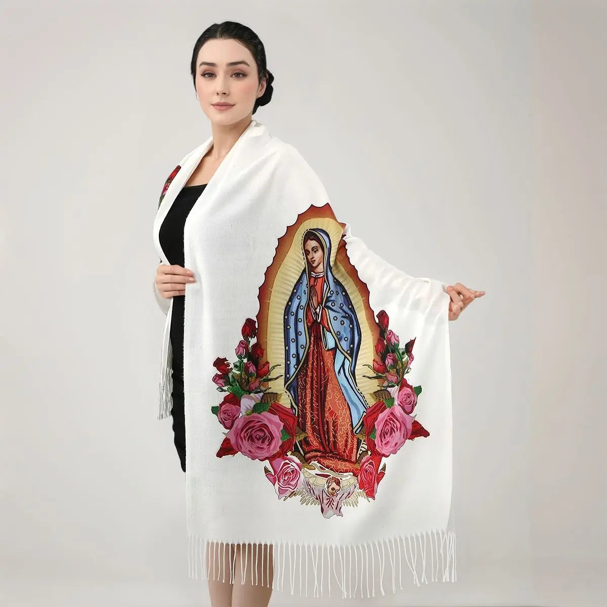 Guadalupe™ Kaschmirschal mit Handwerklicher Verarbeitung und Feinen Fransen