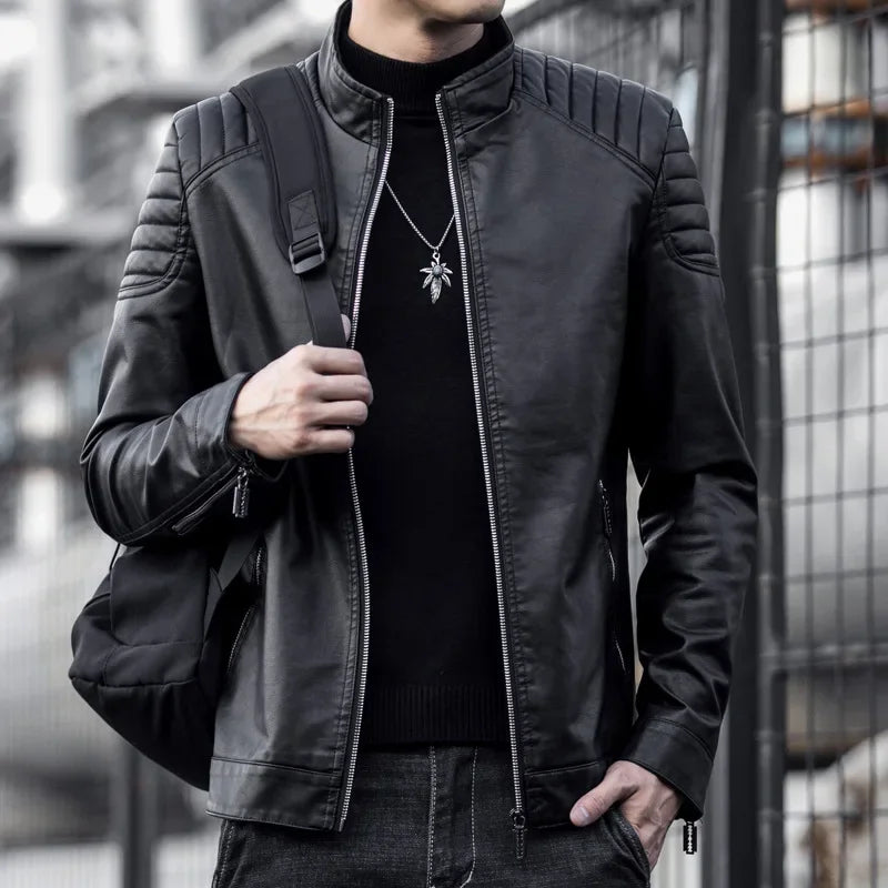 Auron™ Lederjacke Mit Premium-Finish Und Dominanter Ausstrahlung