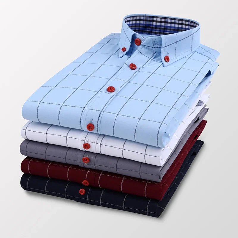 Hemd Alaric™ mit Button-Down-Kragen, Karomuster und Kontrastknöpfen