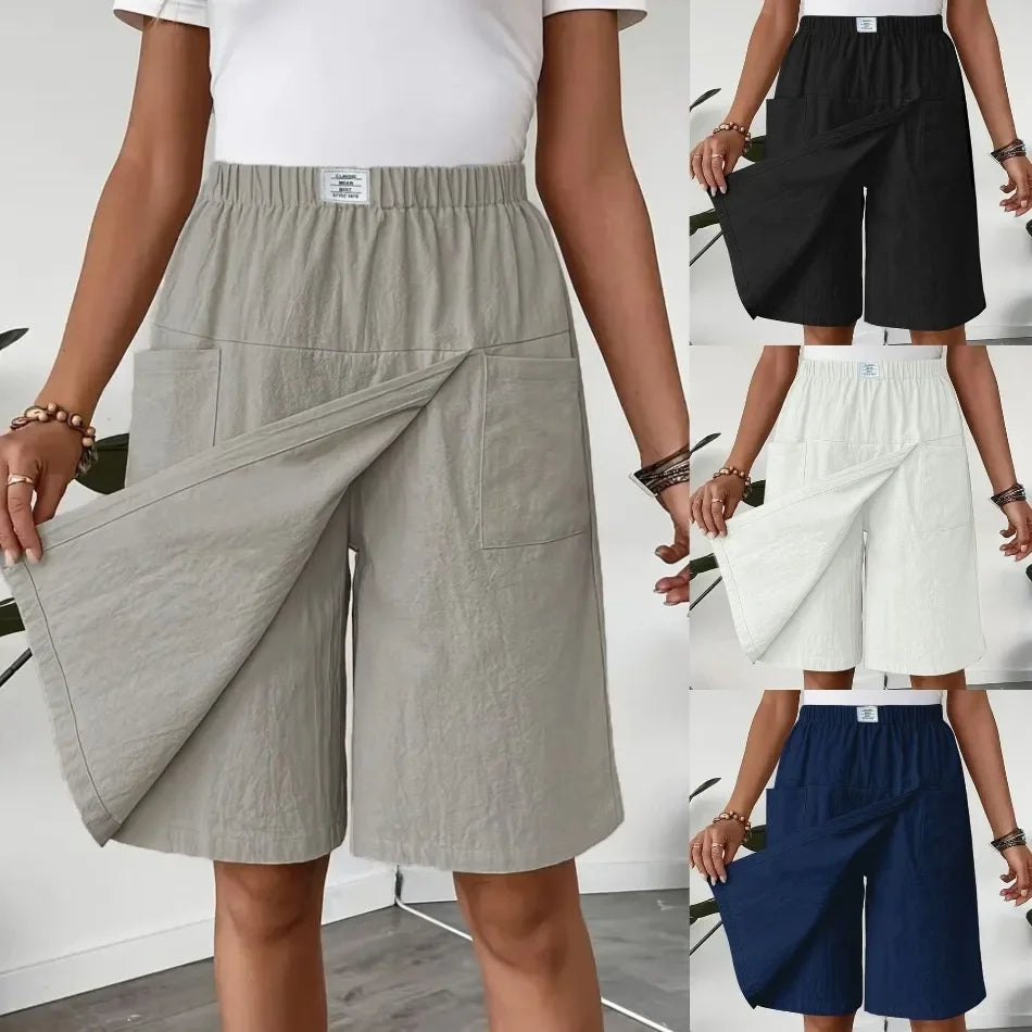 Celenne™ Skort aus Leinen-Baumwolle mit Premium-Komfort