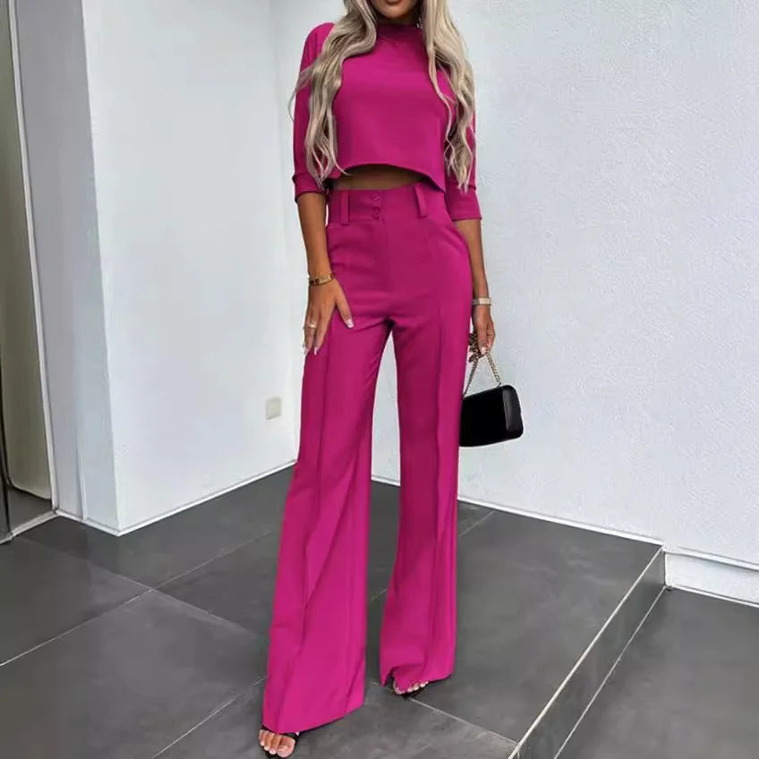 Nina™ Set mit High-Neck-Crop-Top