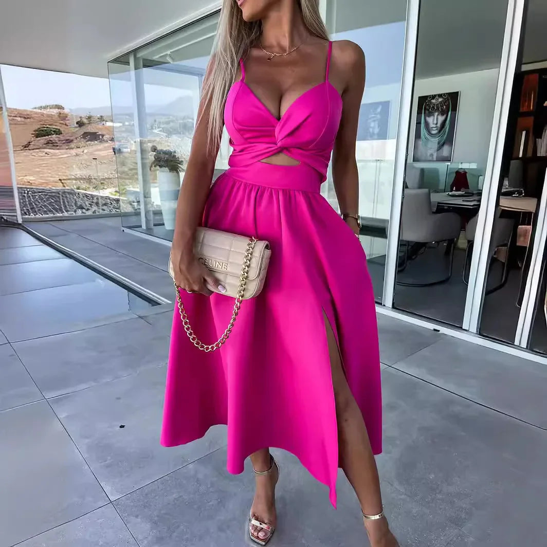 Fiora™ Kleid mit Feinem Cut-Out und Elegantem Schlitz