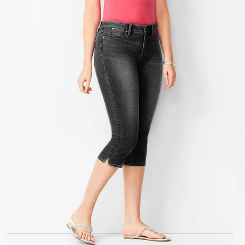 Sorelly™ Capri-Jeans Mit Schmaler Passform Und Dezentem Schlitzsaum