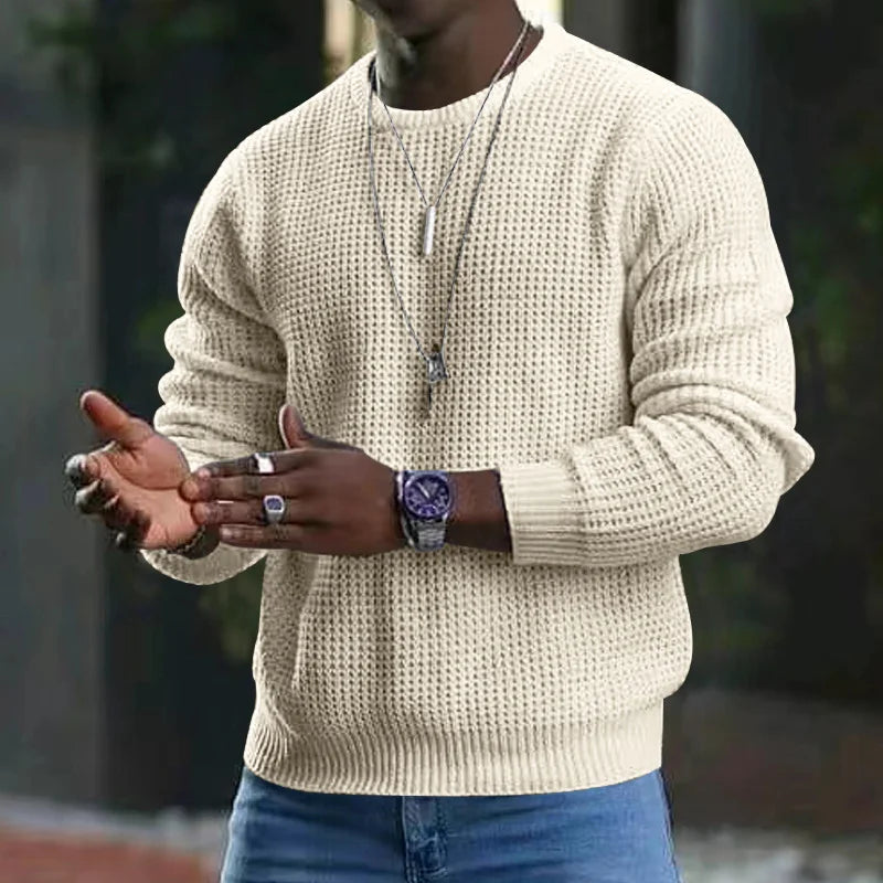 Bastian™ Pullover mit Strukturiertem Reliefstrick und Geradem, Markantem Fall