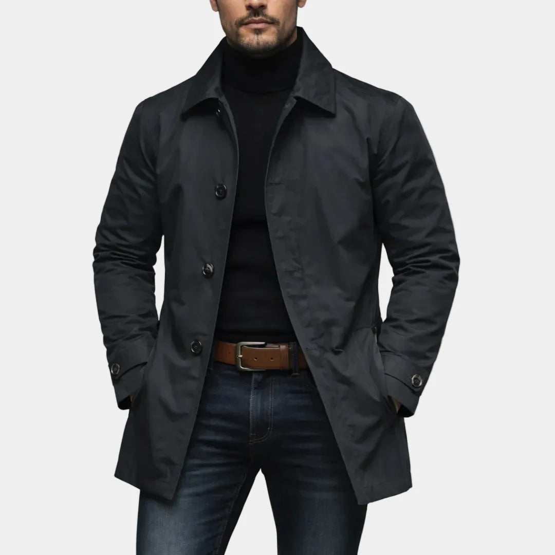 Mantel Dorian™ aus Premium-Twill mit Verlängertem Schnitt
