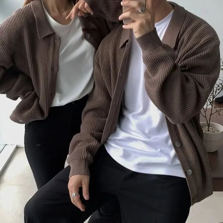 Preston™ Strickjacke aus hochwertigem Trikot mit strukturiertem Kragen / Die neue Ikone des eleganten Herrenstils!