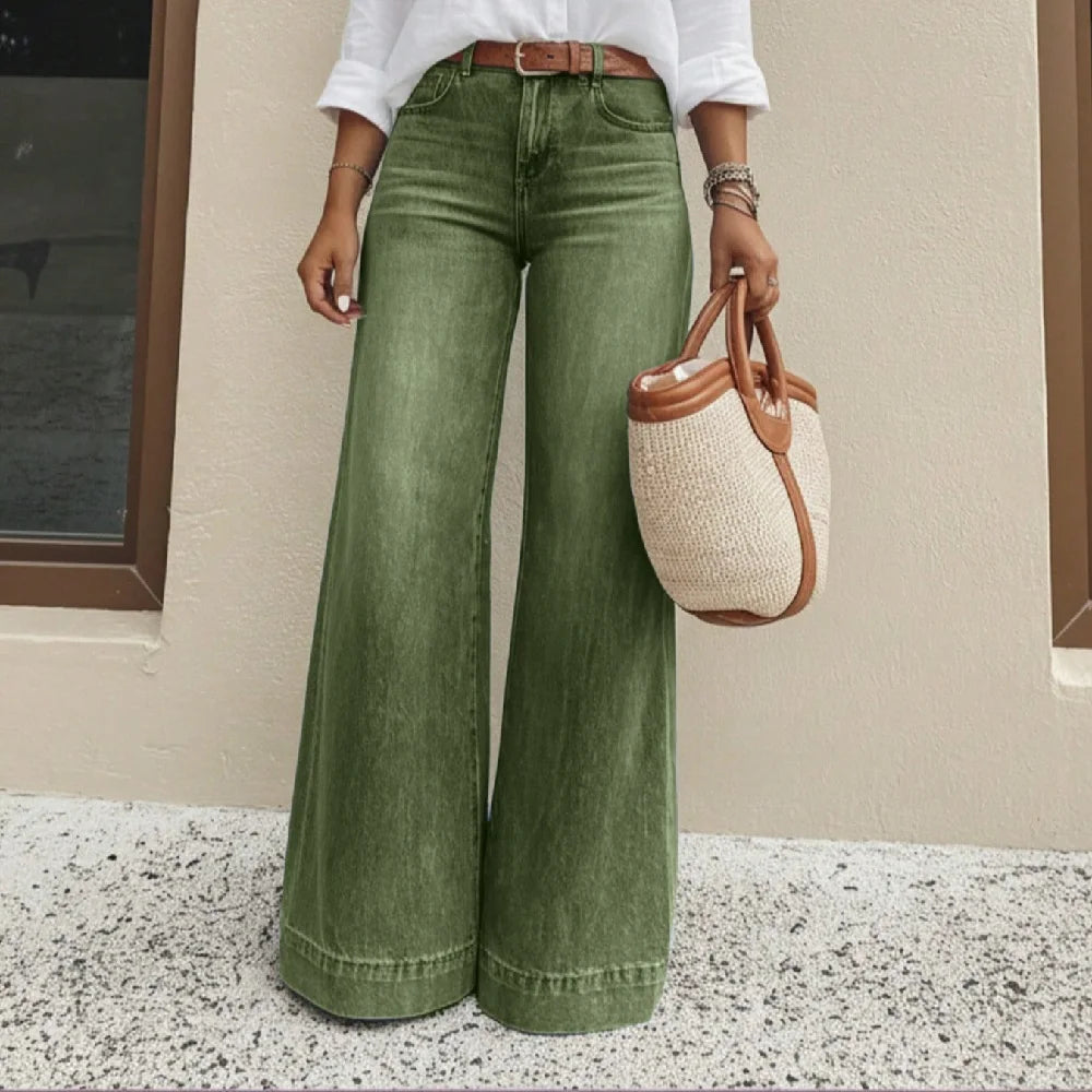 Wide-Leg-Jeans Jorina™ mit Hohem Bund, Weitem Bein und Vintage-Waschung