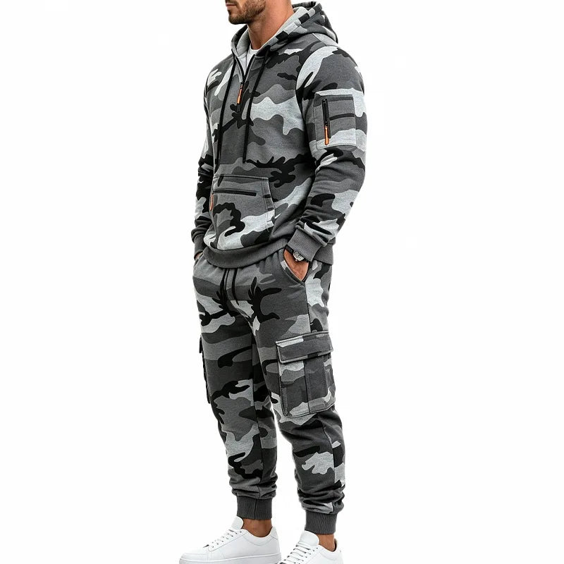 Set Waldhain™ in Camouflage mit Kapuzenpullover und Cargohose