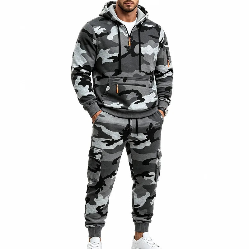 Set Waldhain™ in Camouflage mit Kapuzenpullover und Cargohose