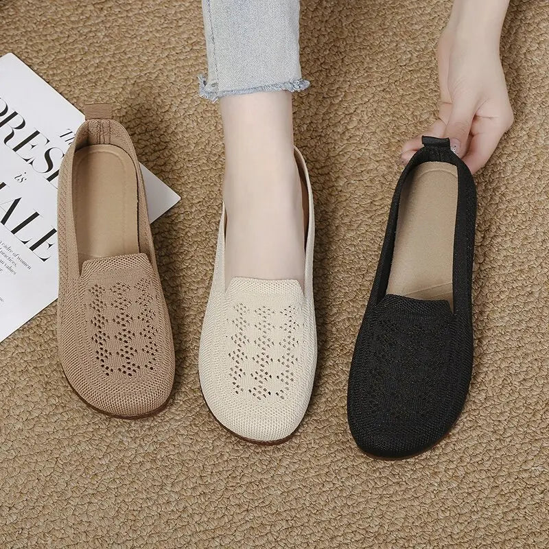 Ballerinas Avelis™ mit Luftiger Flechtstruktur und Slip-on-Design