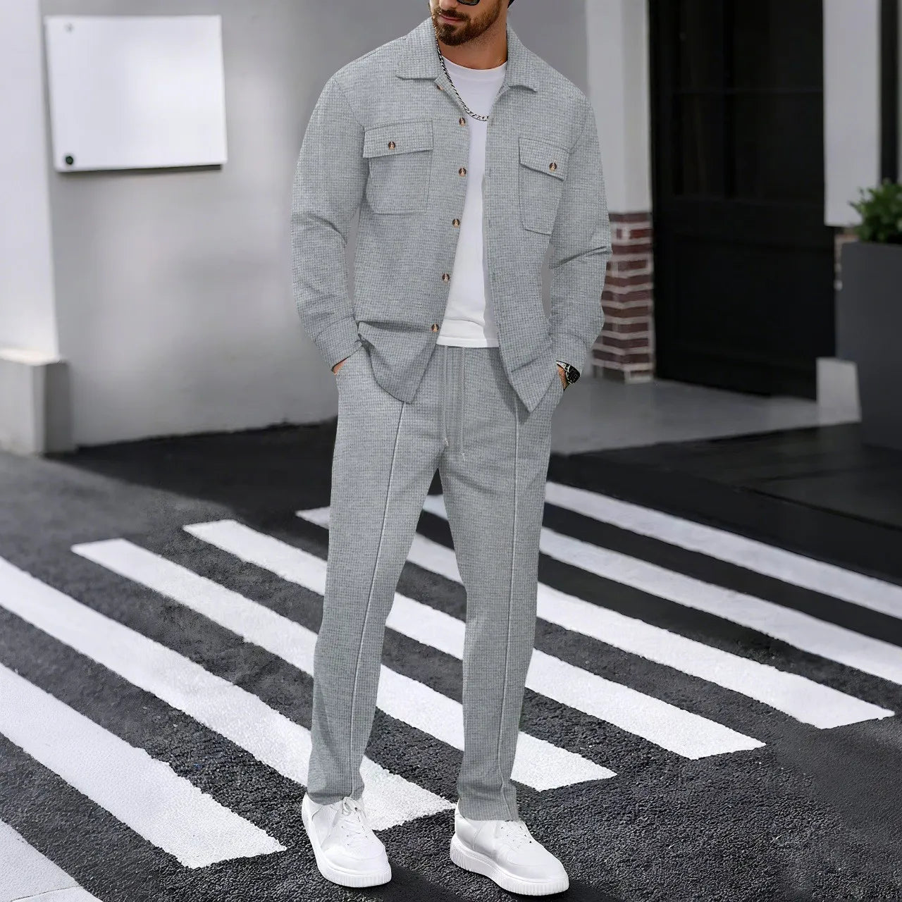 Dominus Elite™ Set mit Moderner Jacke und Slim-Fit-Hose