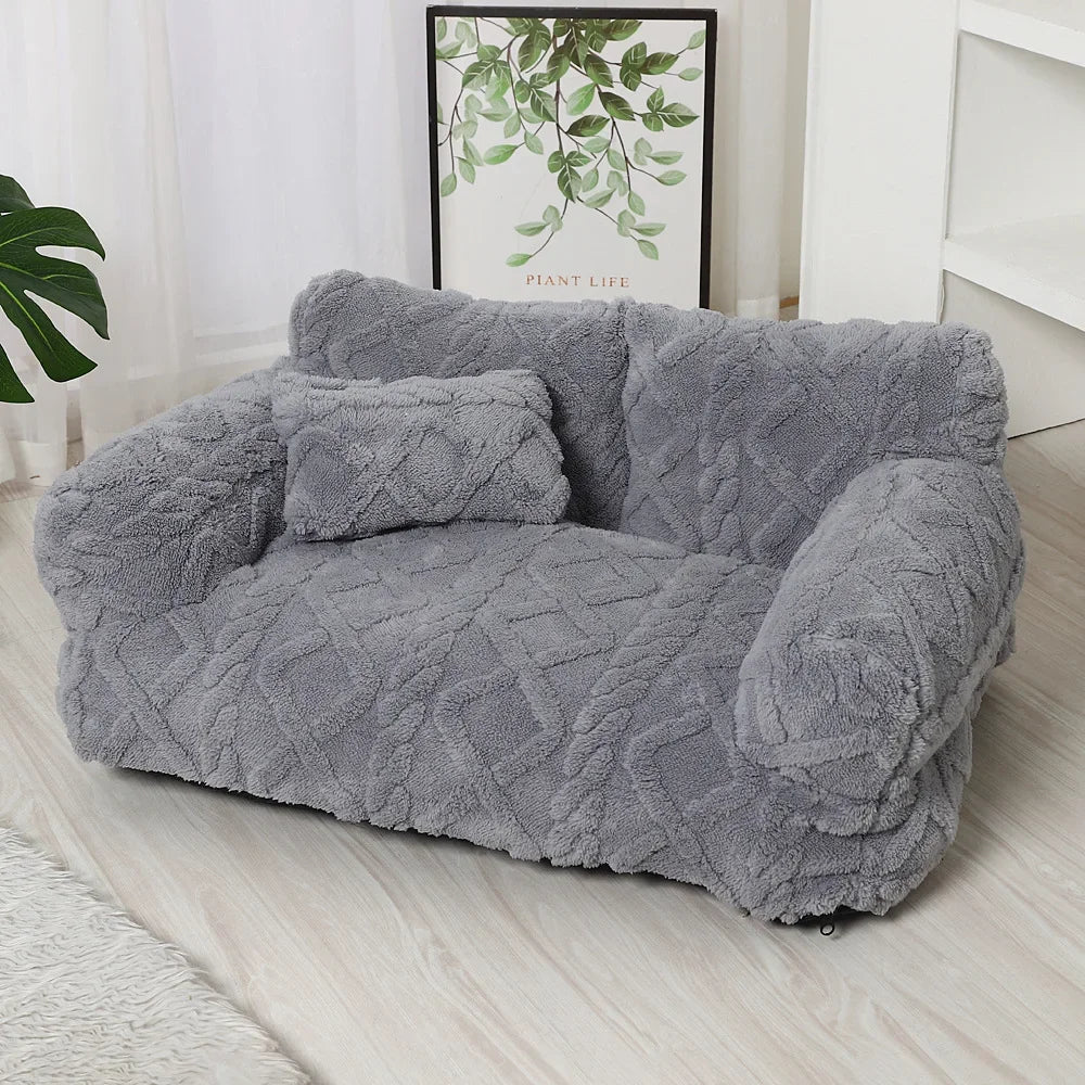 Modern Haus™ Haustierbett im Sofa-Design mit Premium-Design und Kuscheligem Komfort