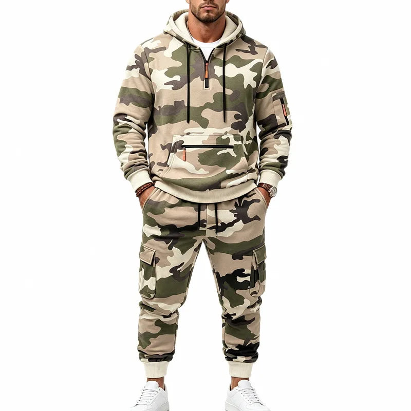 Set Waldhain™ in Camouflage mit Kapuzenpullover und Cargohose