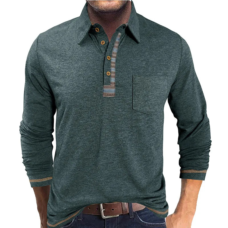 Bellford™ Langarm-Poloshirt Mit Raffiniertem Finish