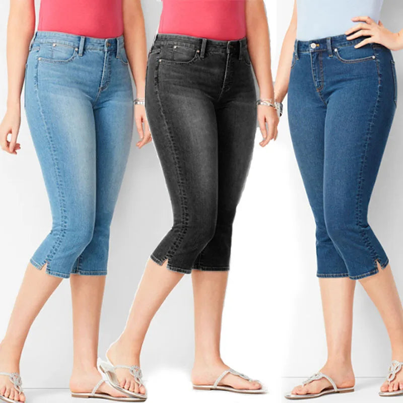 Sorelly™ Capri-Jeans Mit Schmaler Passform Und Dezentem Schlitzsaum