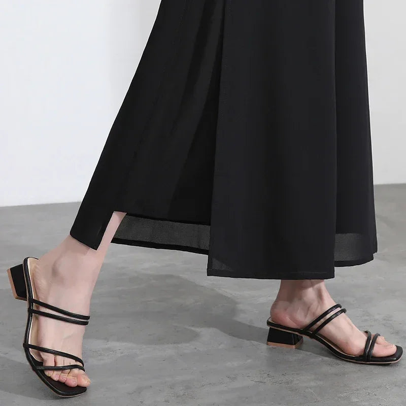 Riviera Eleganz™ Weite Hose mit Überwurf