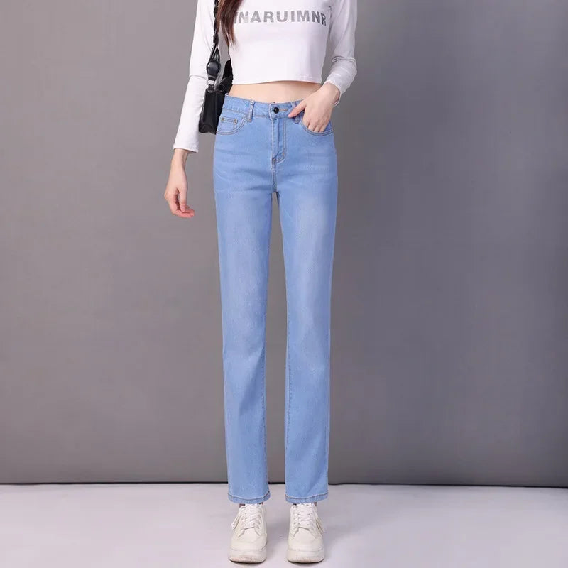 Aurena™ Jeans Mit Hohem Bund und Geradem Schnitt