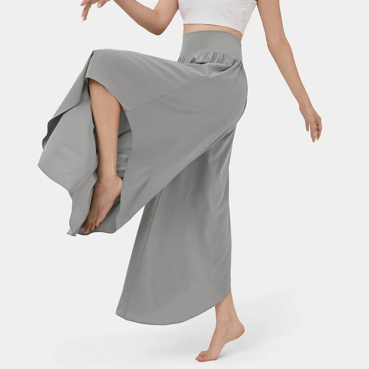 Hose Marvelle™ mit Hohem Bund, Weitem Schnitt und Asymmetrischen Einsätzen