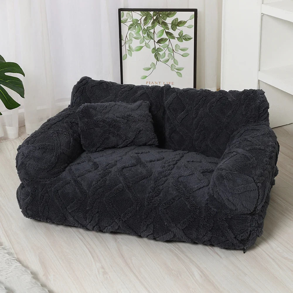 Modern Haus™ Haustierbett im Sofa-Design mit Premium-Design und Kuscheligem Komfort