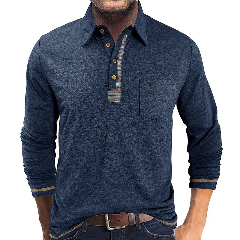 Bellford™ Langarm-Poloshirt Mit Raffiniertem Finish