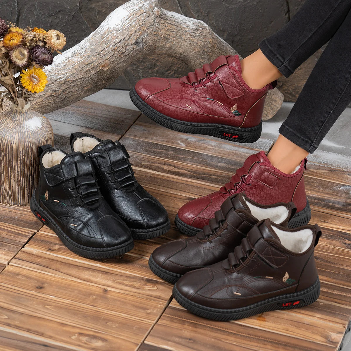 Toscana™ Freizeitstiefel mit Kuscheligem Plüschfutter und Rutschhemmender Sohle