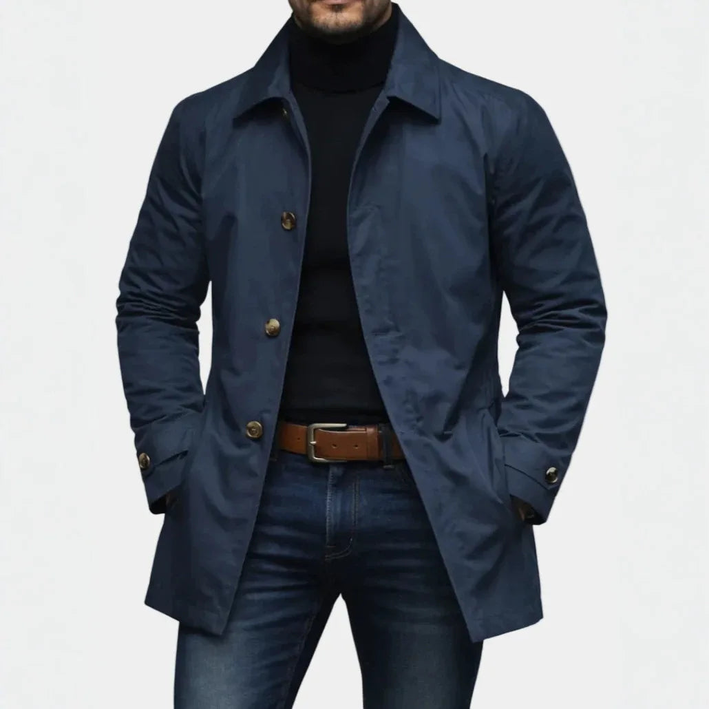 Mantel Dorian™ aus Premium-Twill mit Verlängertem Schnitt