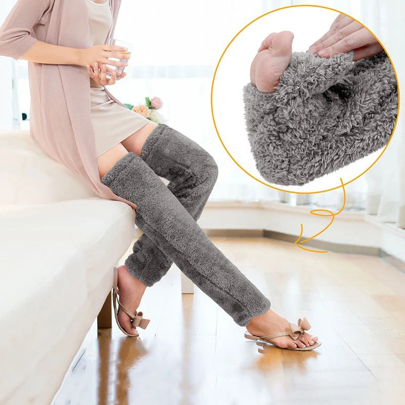 (KAUF 1, ERHALTE 2 GRATIS) Veloura™ Premium Kuschelsocken aus Weichem Plüschstoff