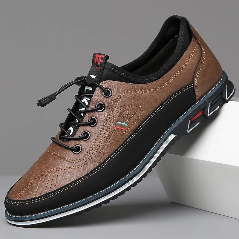 Milan™ Premium-Ledersneaker mit Schnellverschluss-System