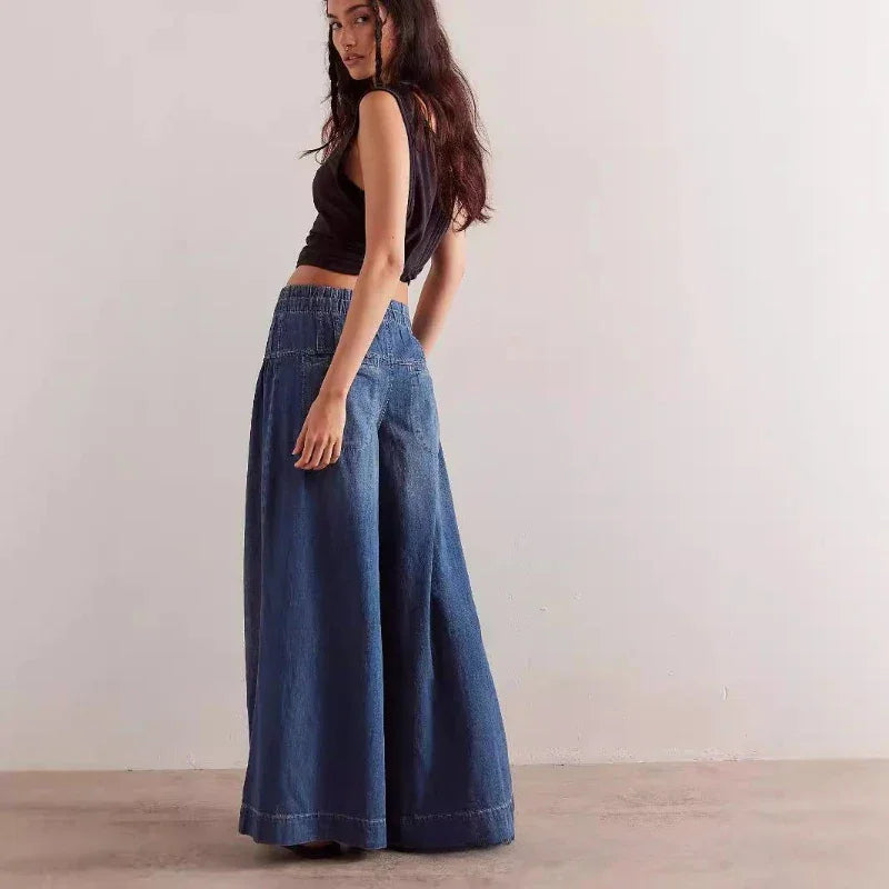Solen™ Damenhose aus weichem Denim mit hoher Taille