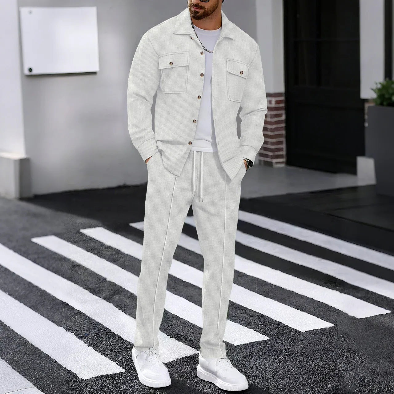 Dominus Elite™ Set mit Moderner Jacke und Slim-Fit-Hose