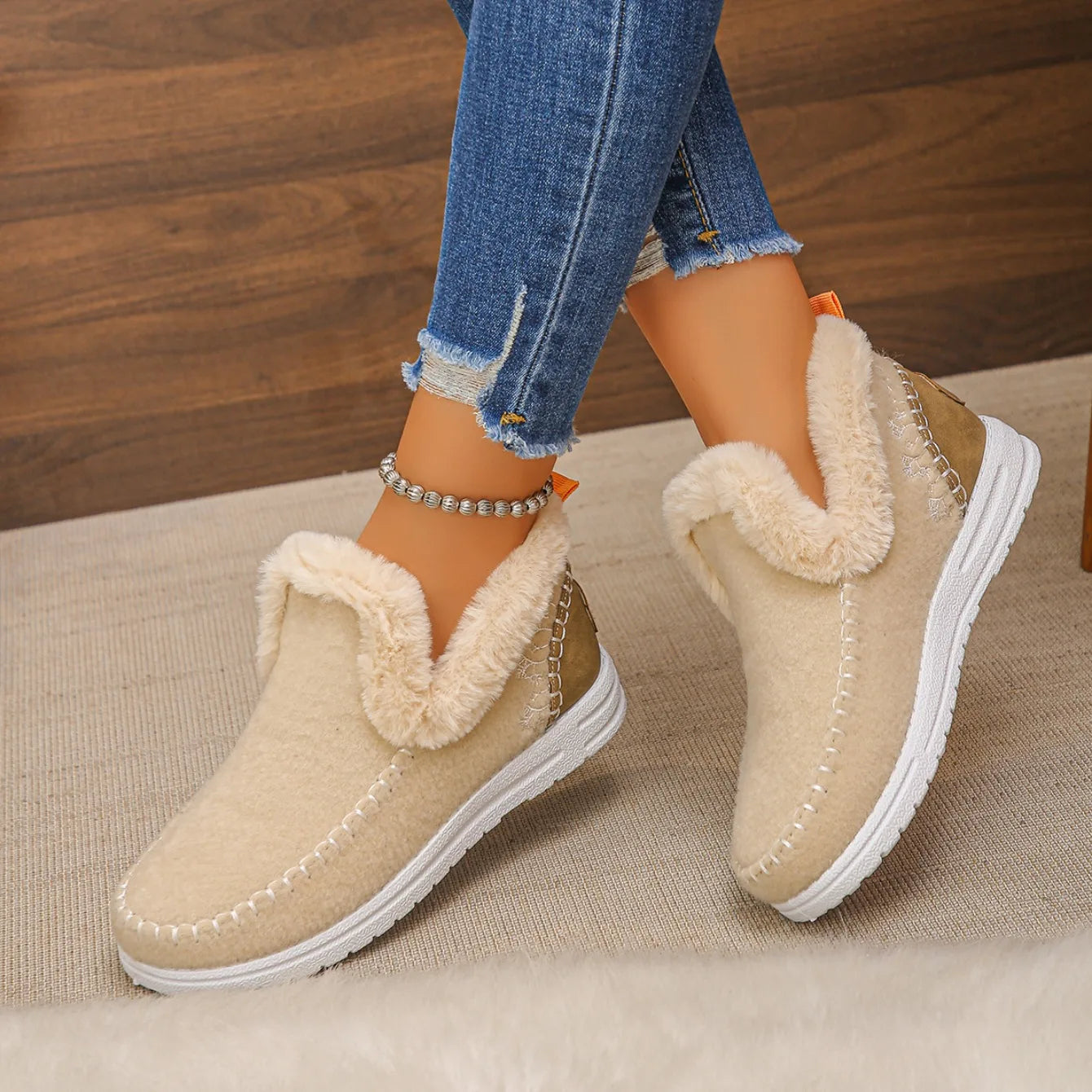 WinterEase™ Sneakers mit Handgefertigter Verarbeitung und Weichem Plüschfutter / Premium-Komfort mit Modernem Design!