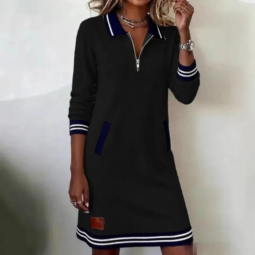 Navelle™ Kleid mit Polokragen und Müheloser Eleganz