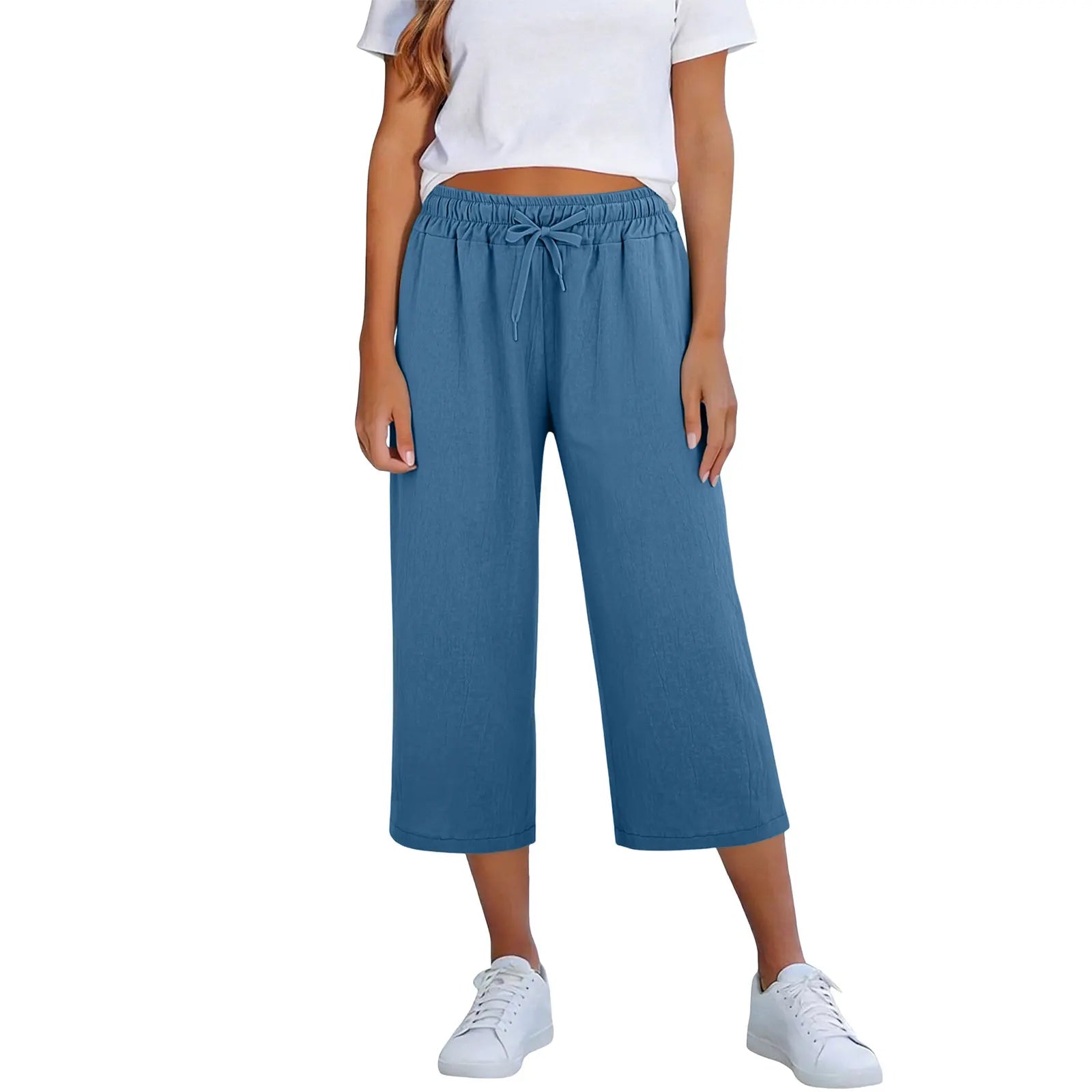 Lisia™ Culotte-Hose Mit Elastischem Bund Und Verstellbarem Kordelzug