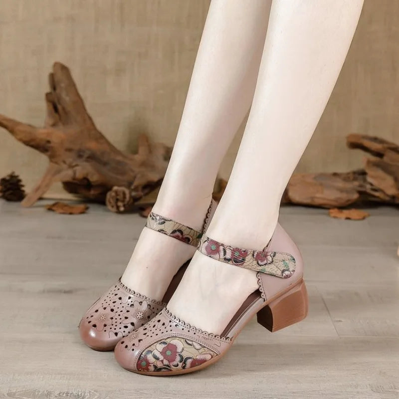 Beatrice™-Schuh mit Blockabsatz und verstellbarem Verschluss