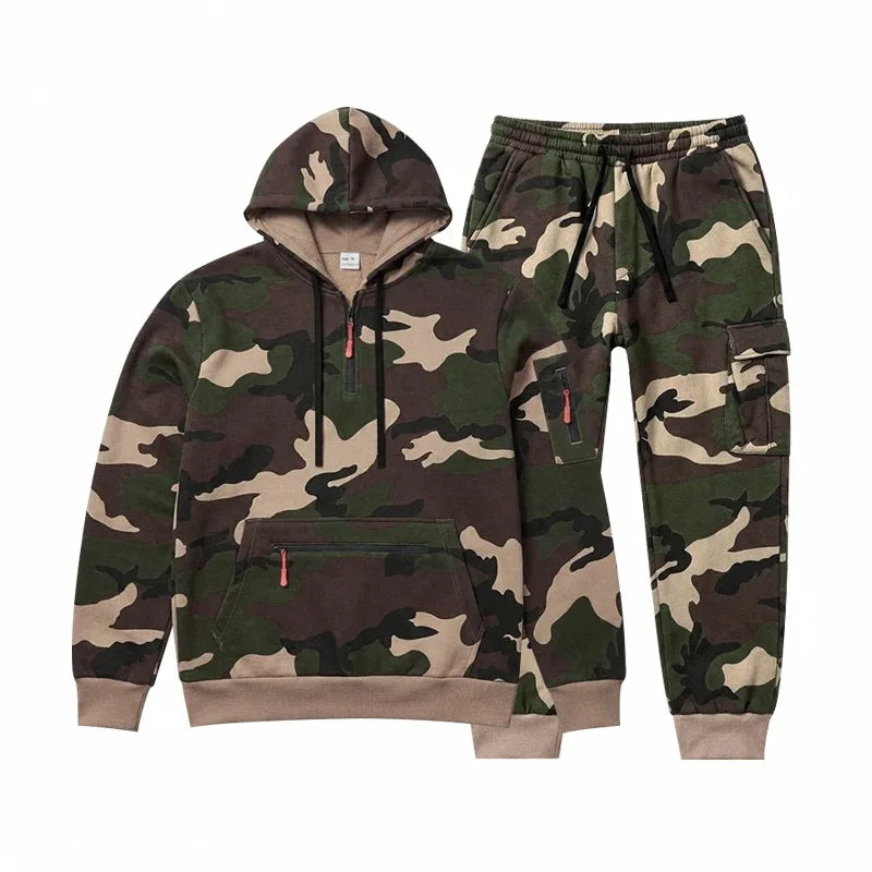 Set Waldhain™ in Camouflage mit Kapuzenpullover und Cargohose