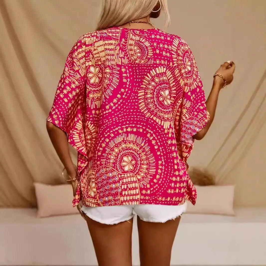 Amaltea™ Bluse mit Ornamentalem Print und Fließendem Fall