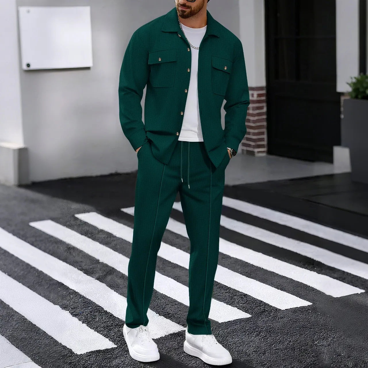Dominus Elite™ Set mit Moderner Jacke und Slim-Fit-Hose