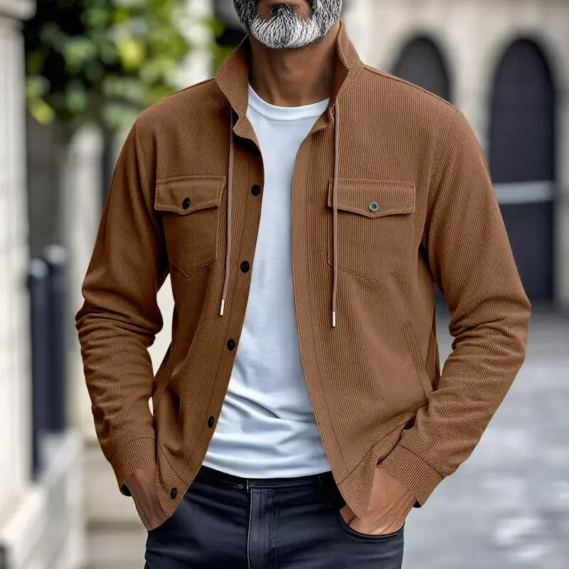 Velkor™ Jacke mit Gerippter Textur und Raffinierter Ausstrahlung