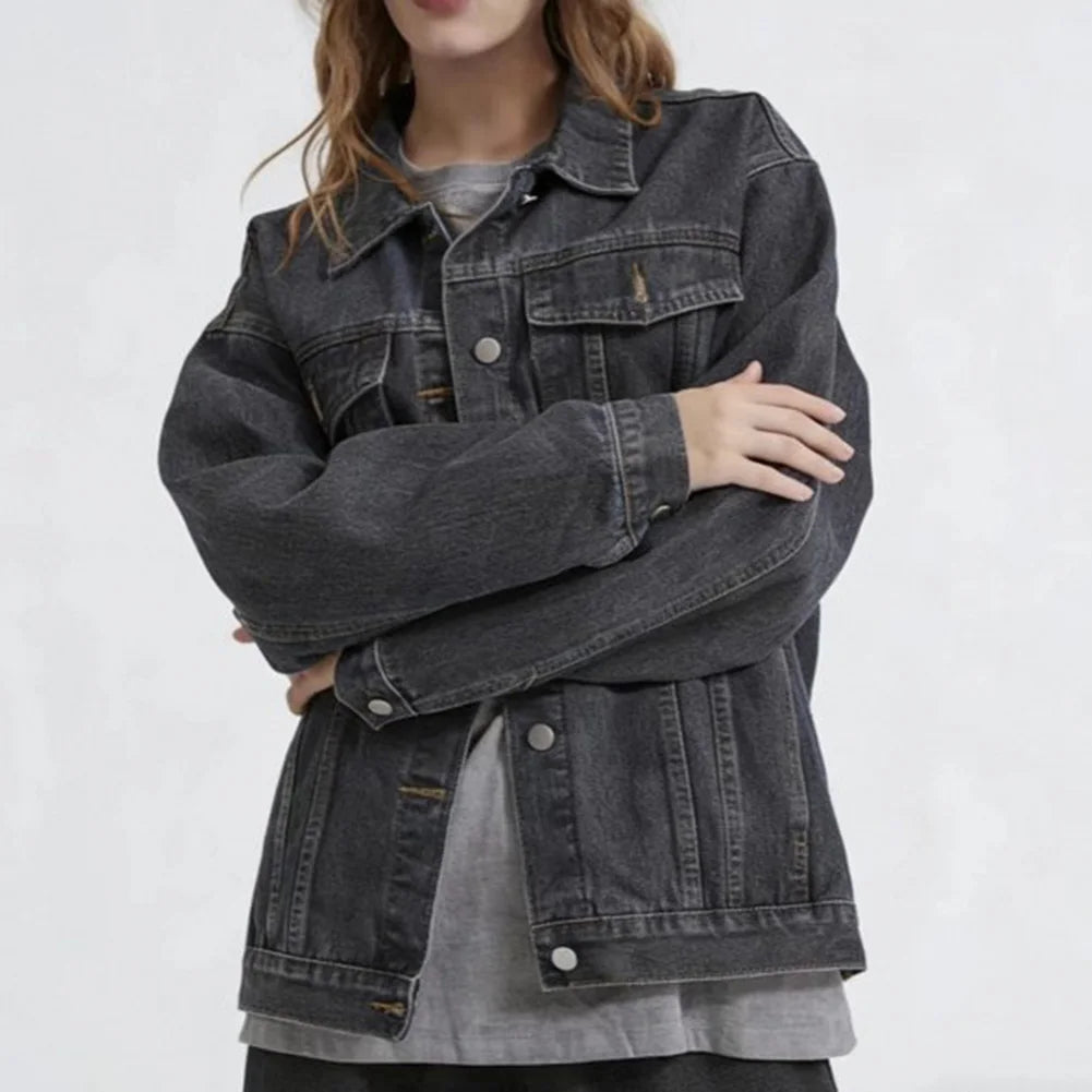 Oversize-Jeansjacke Carlina™ mit Markanten Nähten