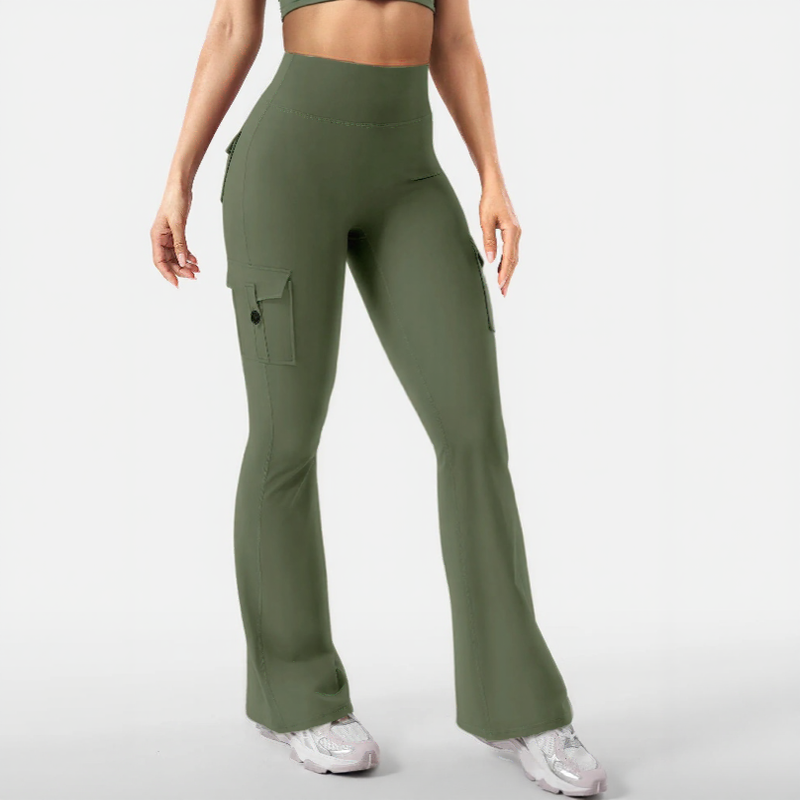Nadia™ Flare-Leggings mit Push-up-Effekt und Cargo-Taschen