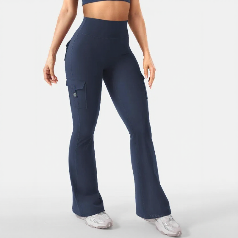 Nadia™ Flare-Leggings mit Push-up-Effekt und Cargo-Taschen