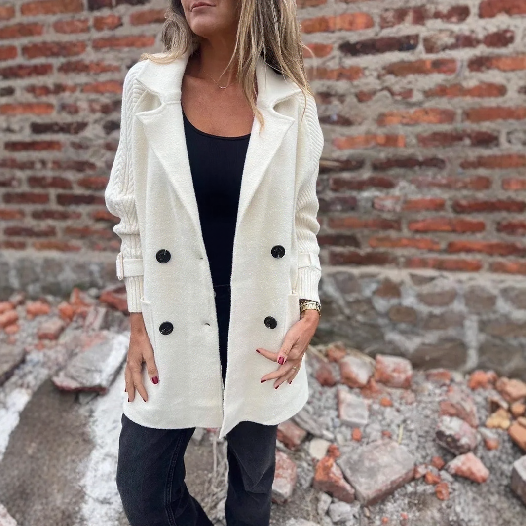 FrostLine Eleganz™ Jacke aus Hochwertiger Gekämmter Wolle mit Gerippten Ärmeln und Eleganten Schnallen / Die Perfekte Balance Zwischen Modernität, Komfort und Zeitlosem Stil!